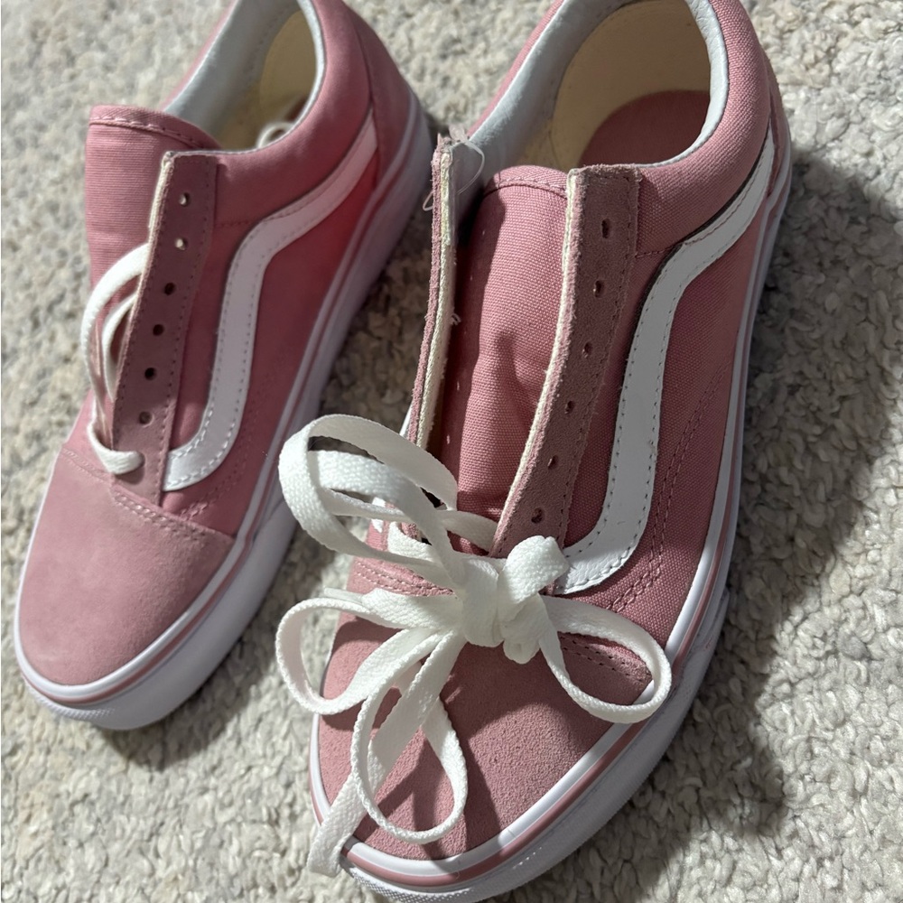 Vans Women's Blush Pink Canvas Sneakers